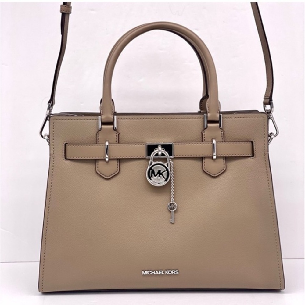 Michael Kors Hamilton Medium Satchel Crossbody Bag Dusk Color